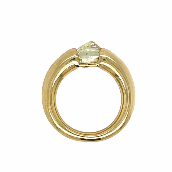 Bague 48 CARTIER - Bague bandeau en or jaune diamants Ellipse 58 Facettes