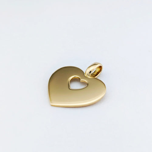 Pendentif Pendentif Poiray « Coeur Secret » en or jaune 18 carats 58 Facettes 32933