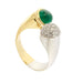 Ring Contrarié ring with emerald and diamonds 58 Facettes 28269