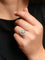 Bague 52.5 Bague marguerite Art Déco diamants 1,3 carats 58 Facettes J397