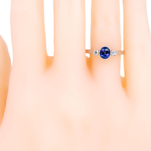 Bague 56 Bague Saphir, Diamant, Platine 58 Facettes 2A487852FAF248E8A1799111E459EB3D