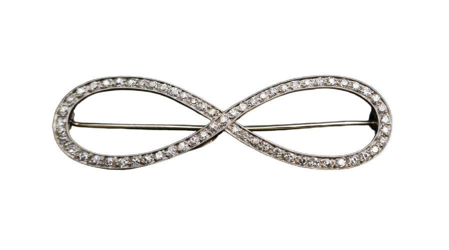 Broche Broche Diamants Or Blanc Platine 58 Facettes B38-03