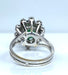 Bague 48 Bague or blanc, pierre verte et 10 diamants 58 Facettes AB426