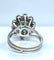 Bague 48 Bague or blanc, pierre verte et 10 diamants 58 Facettes AB426