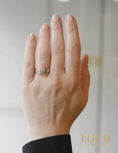 Bague 50 Bague Jonc Signée FRED Diamant ~0.50 ct 58 Facettes A10907