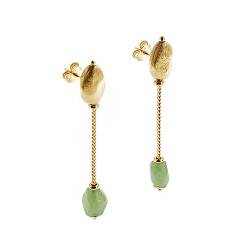 Boucles d'oreilles Boucles d'oreilles en quartz aventurine 58 Facettes 29101