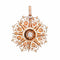 Pendentif Pendentif victorien antique en or rose et diamants, motif étoile 58 Facettes G14080