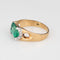 Bague 54 Bague vintage en or jaune et diamants émeraude de 1,75 ct des années 70 58 Facettes G14062