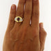 Bague 57 Bague en or jaune avec rubis de 1,40 ct et diamants 58 Facettes G3634