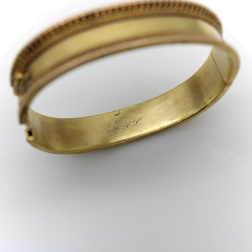 Bracelet Bracelet en filigrane de style étrusque néo-étrusque en or 14 carats 58 Facettes