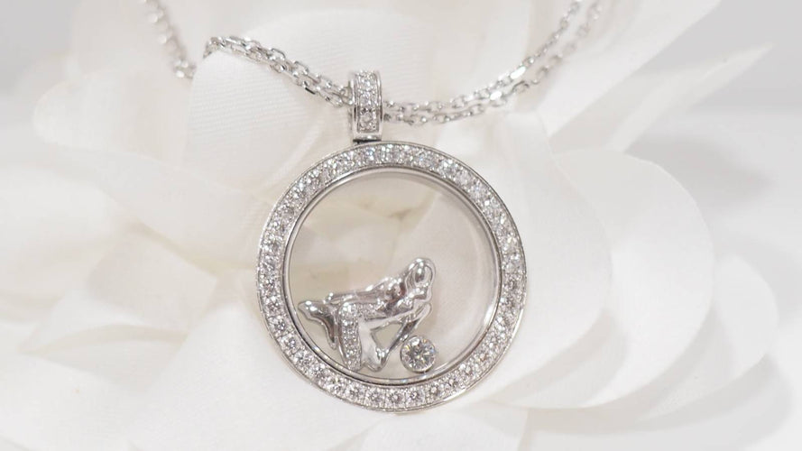 Collier Collier Chopard "happy Diamonds" en or blanc et diamants 58 Facettes 32004