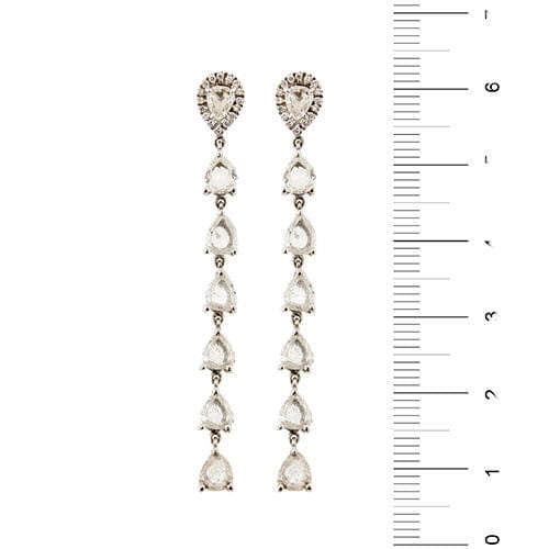 Boucles d'oreilles pendantes en diamant