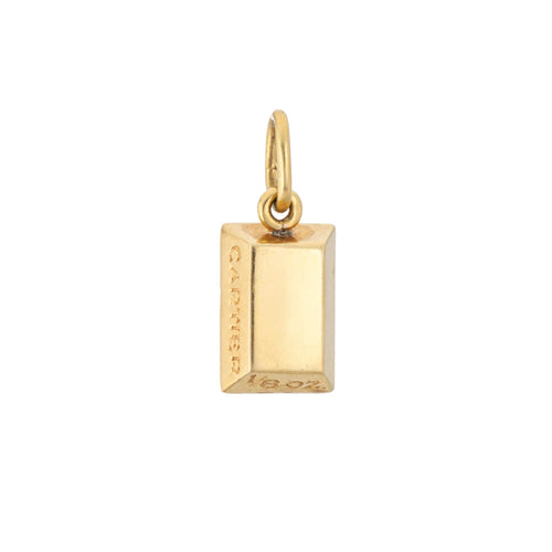 Pendentif CARTIER - Pendentif lingot d'or jaune vintage de 1/8 oz 58 Facettes G14204