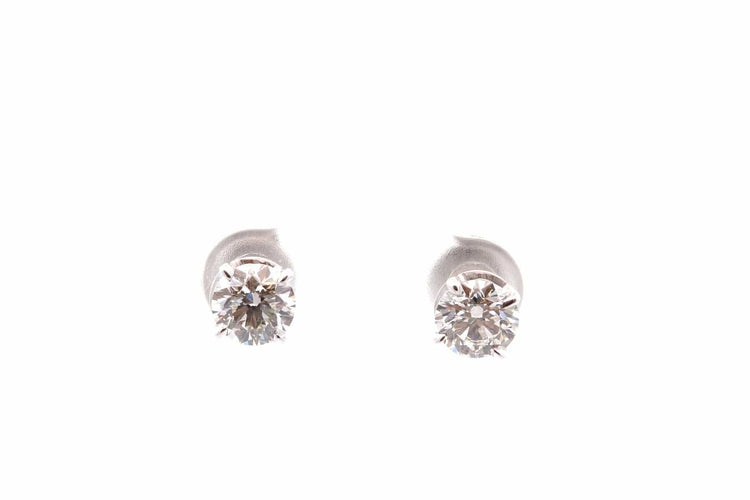 Boucles d'oreilles Puces d'oreilles diamants de 1cts H/SI2 58 Facettes 39850