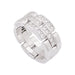 Bague 51 Bague Cartier "Maillon Panthère" or blanc, diamants. 58 Facettes 33862