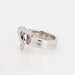 47 CARTIER Ring - Double Heart Diamond Ring Band Estate White Gold 58 Facettes G7635
