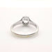 Bague Solitaire or blanc et platine sertie d'un diamant 58 Facettes