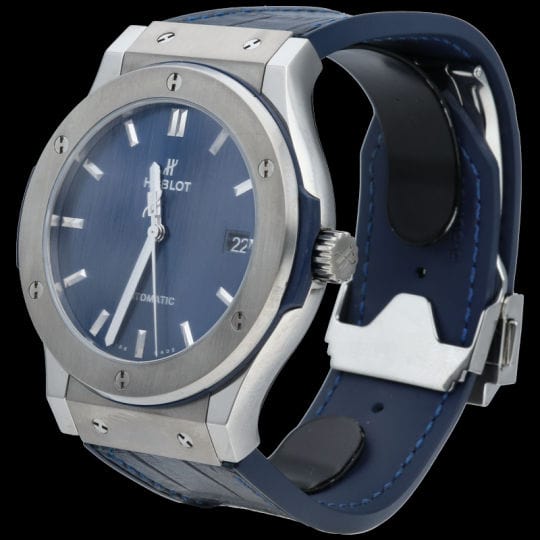 Montre Hublot Montre Classic Fusion Titanium Blue 58 Facettes MT40822