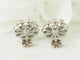 Boucles d'oreilles Boucles d'oreilles marguerites en or blanc et diamants 58 Facettes 33524