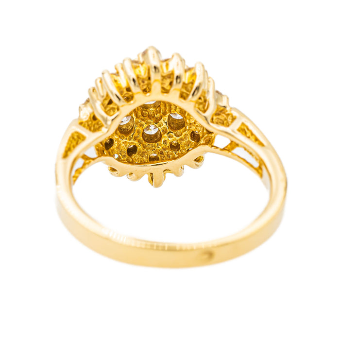 Bague Pompadour Or jaune Diamant