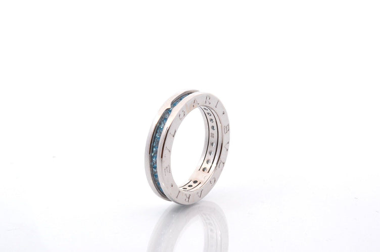 Bague 55 Bague signée Bulgari B.Zero1 topazez blues 58 Facettes 27313