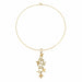 Collier Collier d'étoile en cascade de diamant en or jaune rétro 58 Facettes G13680