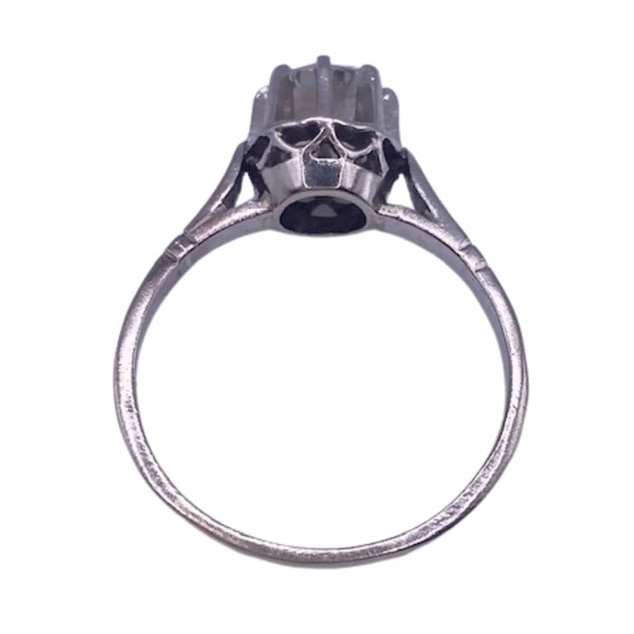 Bague 50 Solitaire platine et diamant 58 Facettes 12-GS31974-03