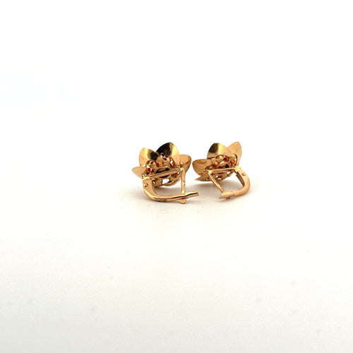 Boucles d'oreilles Dormeuse Or Jaune 18k Perle & Rubis 58 Facettes F2BO-GS29811-07