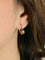 Boucles d'oreilles Dormeuses anciennes or jaune diamant taille rose 58 Facettes 1022.4