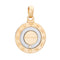 Pendentif Pendentif Bulgari Zodiaque Vintage en or 18 carats, acier et diamants, bijou signé 58 Facettes G14182