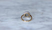 Bague 54 Bague Marguerite or jaune diamants coussin 1.68 Cts 58 Facettes