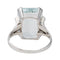 Bague 57 Bague Or blanc Aigue Marine 58 Facettes 2905359CN