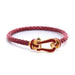 Bracelet FRED - Bracelet Force 10 GM or jaune et cordon bordeaux 58 Facettes 87168