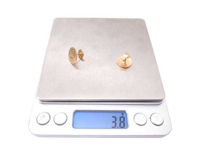 Boucles d'oreilles boucles d'oreilles DINH VAN puces punaises en or jaune 18k 3.8gr  s 58 Facettes 268999