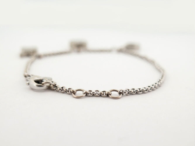 Bracelet bracelet CHOPARD happy  lucky 855811 or blanc 18k diamant 0.05 ct 58 Facettes 270248