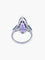 Bague 53 Bague - Bague améthyste poire et spinelles bleus en or blanc 18k 58 Facettes
