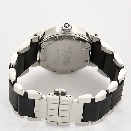 Montre FRED - Move on - Montre en acier à boitier rond et à mouvement quartz 58 Facettes B250502