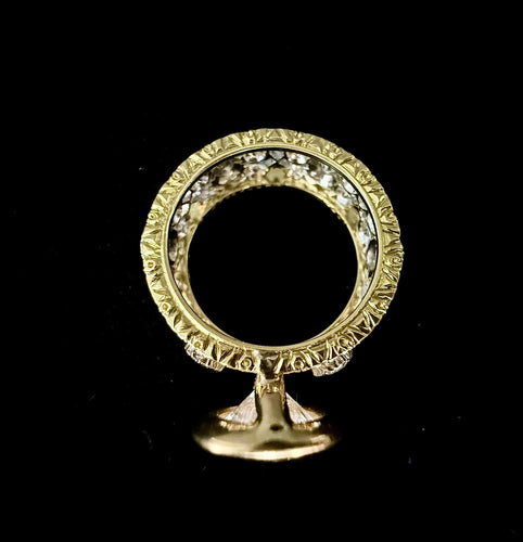 Bague 53 Bague solitaire ornée d'un diamant de 4 carats 58 Facettes