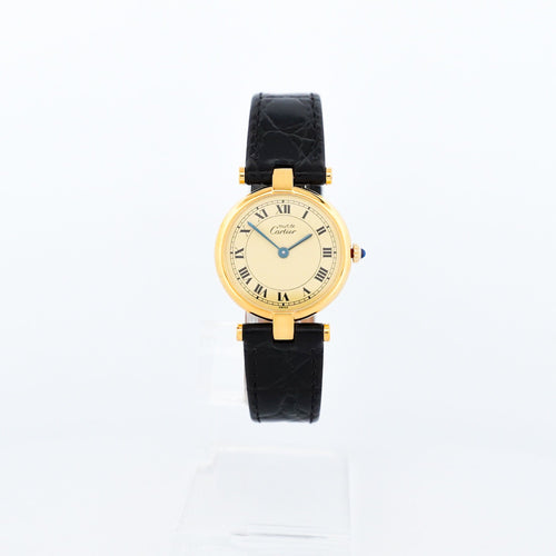 Bracelet CARTIER - Must Vendôme - Lemon roman dial - SM 58 Facettes