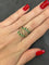 Bague 52 Bague or rose 8 emeraudes et 126 diamants 58 Facettes 00006501