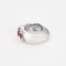 Bague 56 Bague or blanc, diamants et rubis 58 Facettes CRE0041X3