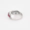 Bague 56 Bague or blanc, diamants et rubis 58 Facettes CRE0041X3