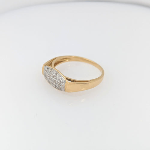 Bague 54 Bague en or jaune 21 diamants 58 Facettes 29033