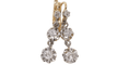 Boucles d'oreilles Boucles d'oreilles anciennes en or jaune et diamants 58 Facettes 30616