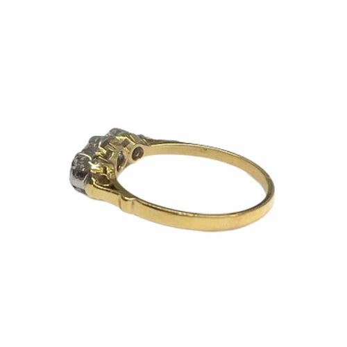 Bague BAGUE ART DÉCO, ÉPOQUE 1925-1930, OR 18 KT ET PLATINE AVEC DIAMANTS 58 Facettes DMAR3