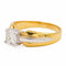 Bague 56 Bague Solitaire Or jaune, Or blanc Diamant 58 Facettes 578381CD