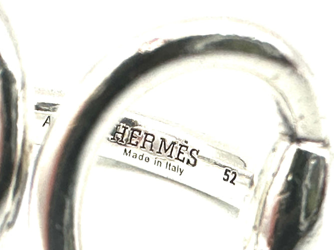 Bague 52 HERMES. Collection "Nausicaa", bague en argent 58 Facettes