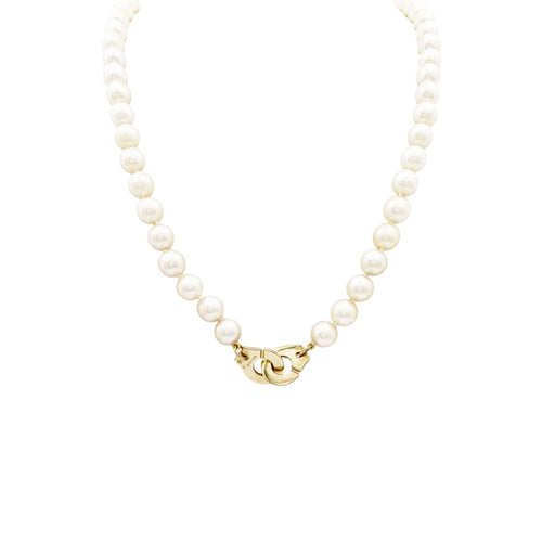 Collier Collier de perles Dinh Van, "Menottes R12", en or jaune. 58 Facettes 35155