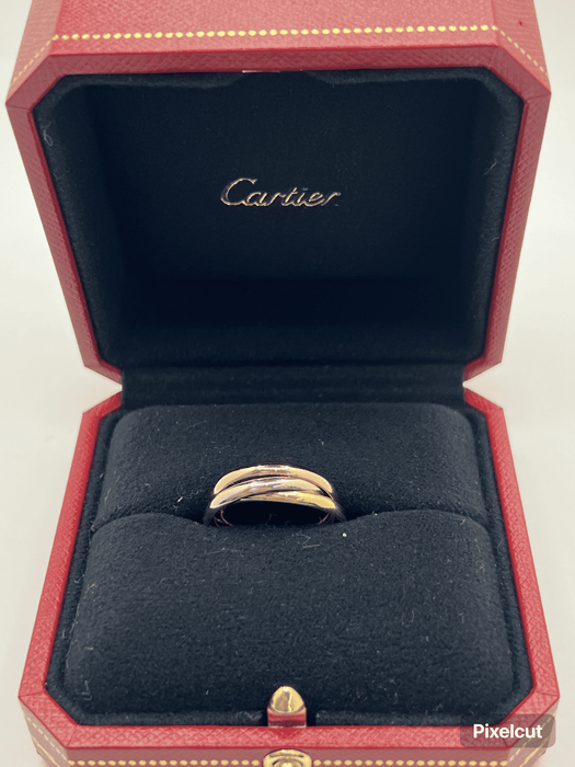 Bague 51 CARTIER - Alliance Trinity 58 Facettes 00030101