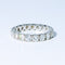 Bague 55 Alliance Américaine or blanc diamants 58 Facettes 240 565